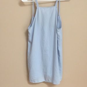Pale blue shift dress